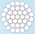Канат стальной одинарной свивки типа ТК ГОСТ 3064-80